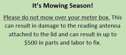 mowing message